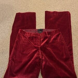The Limited Red Velvet Pants
